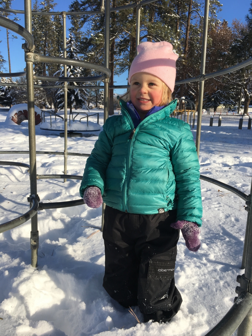 Snow Play before Heading Home
